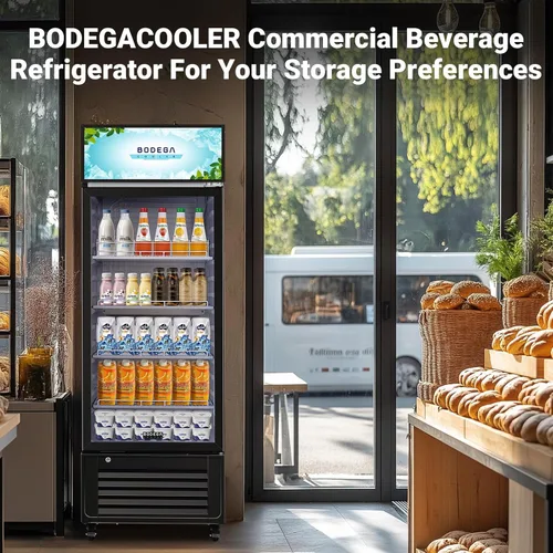 Vista 8 de BODEGACOOLER Commercial Beverage Refrigerator and Cooler, 10.0 Cu.Ft Commercial Merchandiser Refrigerator with Soft LED Light, Commercial Fridge