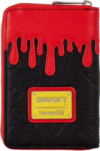 Vista 3 de Loungefly Cartera universal Chucky con cremallera alrededor