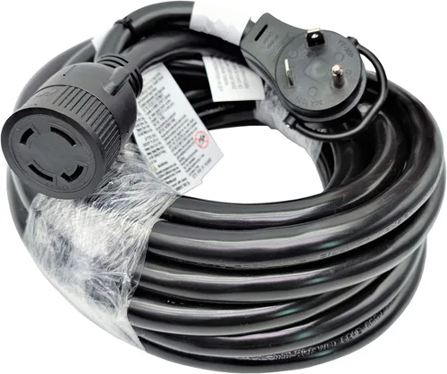 Vista 7 de Parkworld 885446 NEMA TT-30P a L14-30R Cable adaptador de generador de 30 amperios, adaptador de interruptor de transferencia, enchufe macho RV 30A