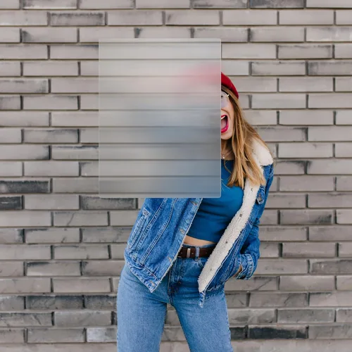 Vista 4 de Escudo de invisibilidad – 17 x 13 pulgadas, escudo resistente con hoja lenticular y mango acrílico transparente para bromas, ciencias, magia