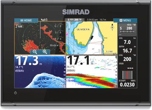 Vista 6 de Simrad GO Trazador de cartas y localizador de peces, con opciones de transductor y radar, tarjeta de gráfico C-MAP Discover precargada