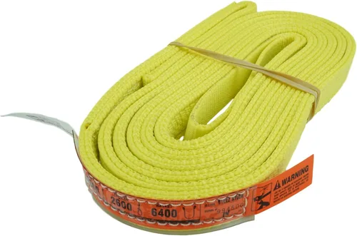 Vista 8 de DD Sling. Correa de 2 capas para levantamiento, de red de nylon, de doble ojal. Muy resistente (900 tejidos).Capacidad de carga vertical