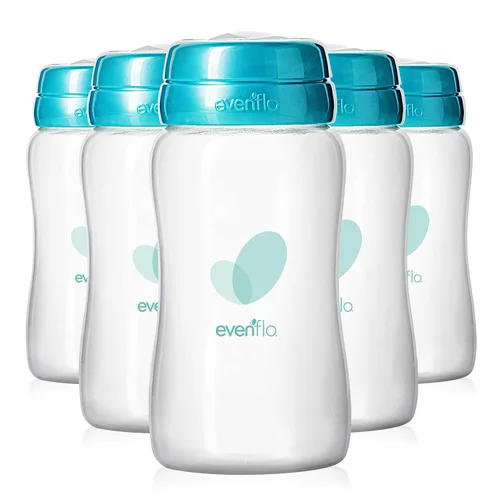 Evenflo Botellas avanzadas de recolección de leche materna, paquete de 6 unidades de 5 onzas