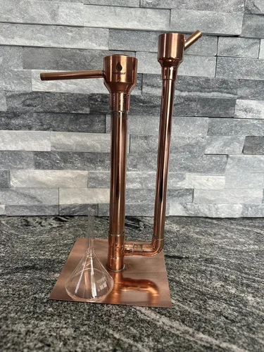 Vista 2 de Loro a prueba de cobre para destilar, elaborar cerveza, luz de la luna, tequila 100% sin plomo para uso con hidrómetro a prueba de alcómetro, pulido
