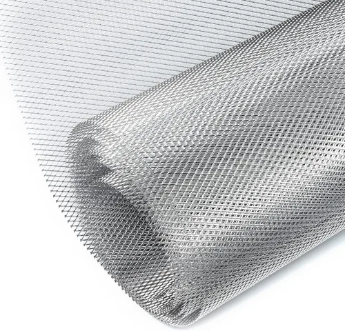 Vista 21 de AggAuto Malla universal para parrilla de coche de 40"x13" - 100x33cm de acero inoxidable recubierto de PVC, inserto de pantalla de rejilla