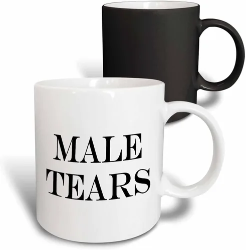 Vista 14 de 3dRose Male Tears - Taza de dos tonos, 1 unidad (paquete de 1), color negro