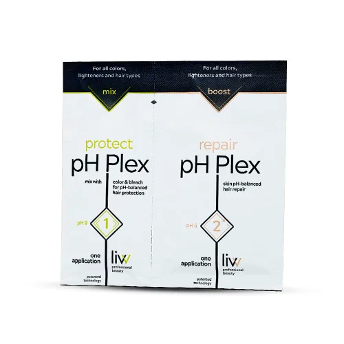 LIW pH Plex Pasos 1 y 2 Tratamiento Capilar de Protección y Reparación - Uso con Productos de Color y Decoloración para el Cabello en Casa -