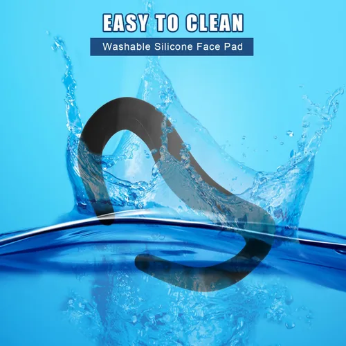 Vista 5 de Face Pad Cover for Quest 3, Silicone VR Face Cover with Lens Cover & Clear Shell Cover Washable Sweatproof VR Face Cushion Cover Accessories