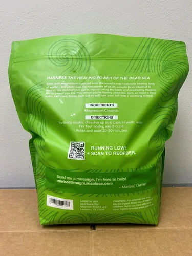 Vista 5 de Aceite de magnesio puro y copos de baño de magnesio