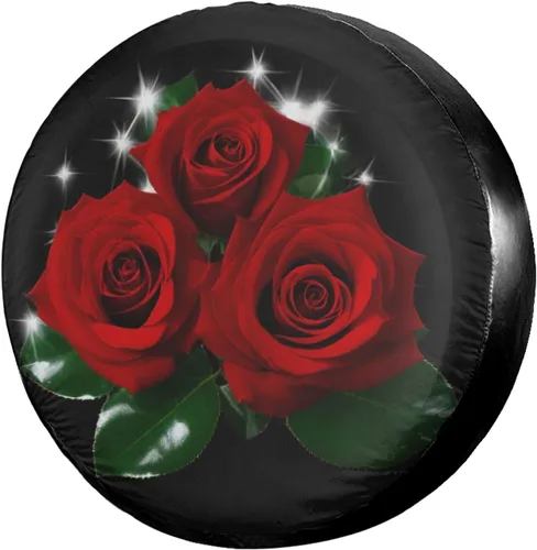 Vista 48 de Dujiea - Cubierta de neumático de repuesto con cabeza de gato en llamas, con orificio para cámara de respaldo, cubierta universal para ruedas