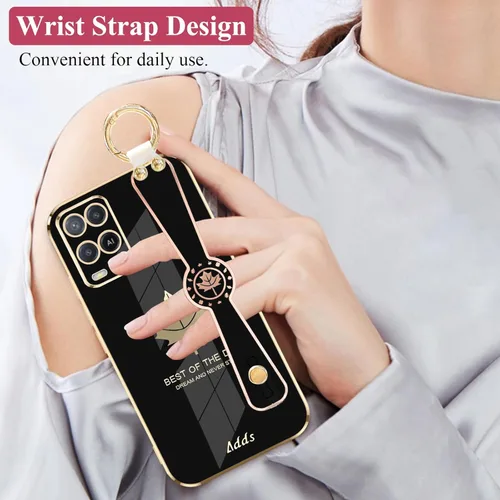 Vista 3 de Funda de teléfono para Oppo A54, funda estética de silicona a prueba de golpes para mujer, funda protectora para Oppo A54, funda delgada con anillo