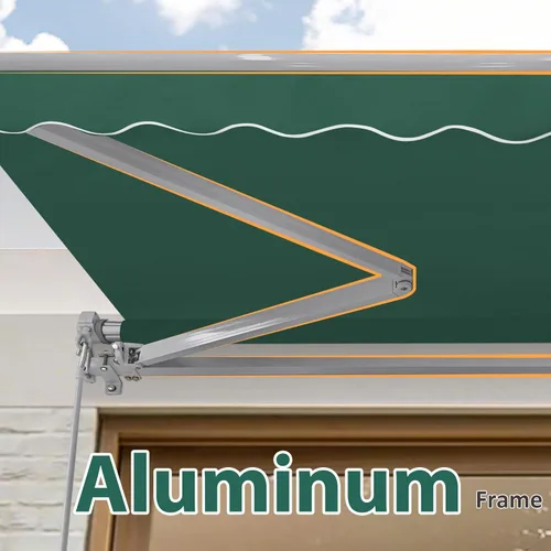 Vista 7 de MCombo Toldo de Patio de 8x7 Pies Parasol Toldo para Toldos Retráctiles Manuales, 4607 (Verde Oscuro, 8x7 pies)