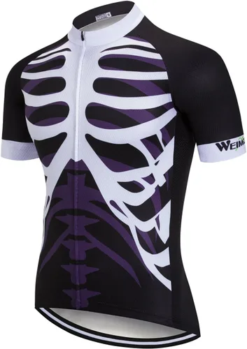 Vista 27 de Weimostar Hombre Ciclismo Jersey Manga Corta Bicicleta Ropa Multicolor Diamante