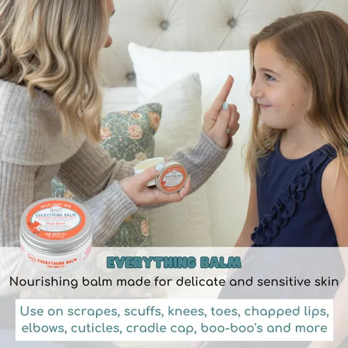 Vista 5 de Lane & Co Everything Balm - Bálsamo para el cuidado del bebé a base de plantas para sarpullido del pañal, tapa de cuna, labios agrietados, piel