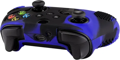 Vista 7 de eXtremeRate PlayVital 3D Studded Edition - Funda de silicona antideslizante para Xbox Series XS, protector de goma suave para mando inalámbrico Xbox