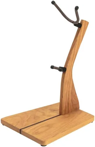Vista 35 de Zither - Soporte de madera para bajo, hecho a mano, madera de cerezo maciza, ideal para bajo eléctrico, fabricado en Estados Unidos