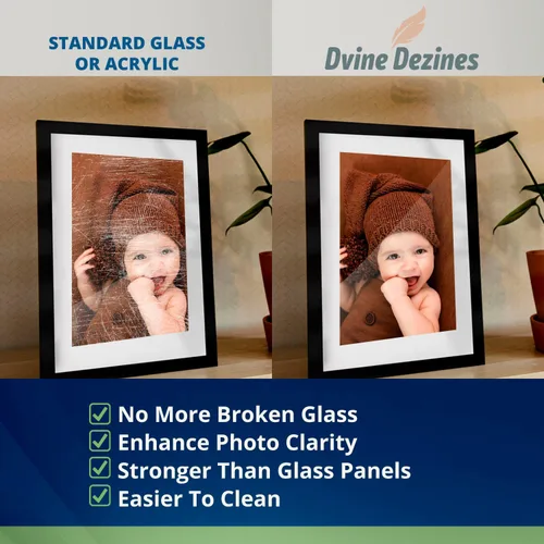 Vista 6 de Paquete de 20 hojas transparentes de plexiglás PET – Paneles de plástico flexible de 8 x 10 x 0.04 pulgadas con película protectora – Perfecto