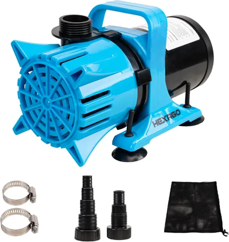 Vista 10 de Hexago Bomba de agua sumergible de 3100 GPH, bomba de estanque de agua de 150 W con bolsa de barrera, cable de alimentación de 33 pies, bombas