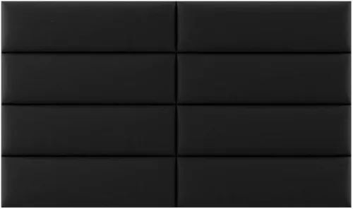 Vista 346 de Vänt - Paneles tapizados de cabecera para montar en la pared, diseño Isabelle, 60 x 23 pulgadas, configuración de 4 paneles individuales