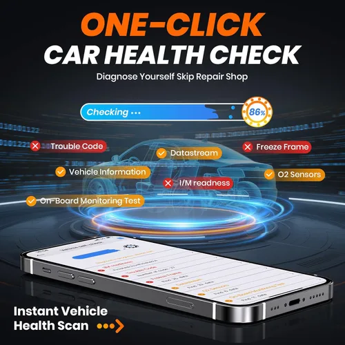 Vista 4 de ANCEL AD310BT Escáner OBD2 Bluetooth (Actualizado) - Lector de códigos del motor, escáner automotriz con aplicación premium para iOS y Android
