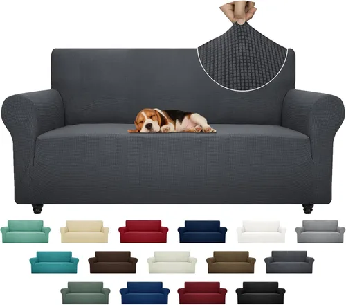 Vista 62 de ZNSAYOTX Funda súper elástica para silla (30"-47"), nuevas fundas de silla a rayas para sala de estar, aptas para perros y mascotas, protector