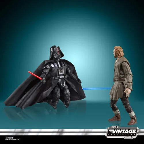 Vista 7 de STAR WARS The Vintage Collection Obi-Wan Kenobi (Showdown) y Darth Vader (Showdown), Obi-Wan Kenobi - Figuras de acción de 3.75 pulgadas, paquete