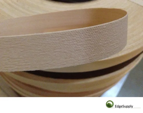 Vista 4 de Edge Supply Birch Rollo de 1-1/2 pulgadas x 25 pies – Cinta de chapa de madera prepegada para planchar – Cinta de borde de chapa de madera