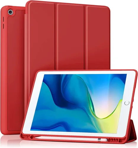 Vista 10 de Akkerds - Funda Compatible con iPad de 10.2 Pulgadas 2021/2020/2019, para iPad de 9ª/8ª/7ª Generación con Soporte para Lápiz, Funda Protectora