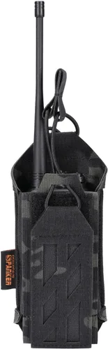 Vista 8 de EXCELLENT ELITE SPANKER Funda táctica universal para radio con sistema Molle, ajustables para cinturón de servicio, chaleco para walkie talkie