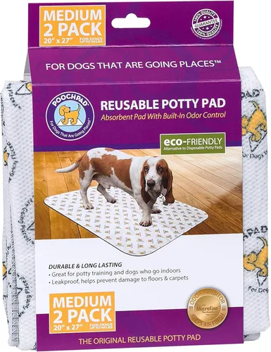 Vista 12 de PoochPad Almohadilla para orinal original, lavable y reutilizable (pequeña), control de olores inigualable, almohadilla para entrenamiento