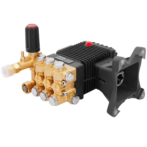 Vista 2 de VEVOR Bomba de lavado a presión, 4400 PSI, 4.0 GPM, émbolo triple horizontal de 1 pulgada y bomba de lavado a presión, eje de 3/4 pulgadas