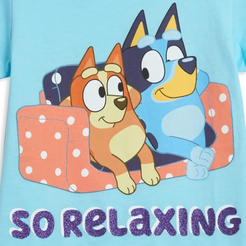Vista 6 de Bluey Bingo and Mom - Camiseta de manga corta para niñas pequeñas, paquete de 3, Rosado
