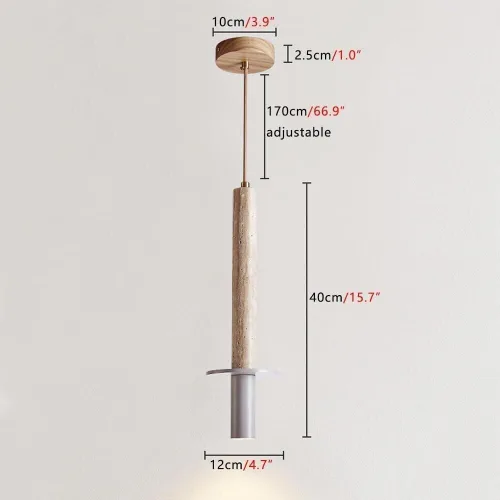 Vista 2 de Nordic Ceiling Hanging Lamp Modern Restaurant Bar Decoration Yellow Cave Stone Pendant Light Cylindl Lampshade Chandelier Spotlight Restaurant Bar