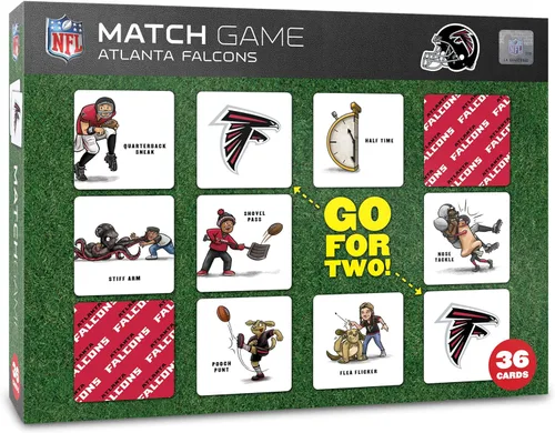 Vista 18 de YouTheFan NFL Officially-Licensed Memory Match Game - Humorous, Team-Specific, Original Hand-Drawn Artwork, Fun for The Whole Family, for Fans Young