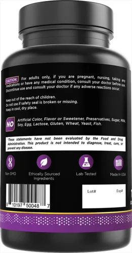 Vista 6 de Oxify 5-HTP 5-hidroxitriptófano 100 mg 120 cápsulas Sin gluten, sin OMG Suplemento fabricado en Estados Unidos