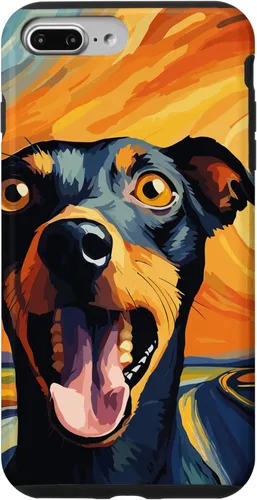 Vista 9 de Funda para iPhone 14 en miniatura de Pinscher The Scream For Dog Mom Dog Dad