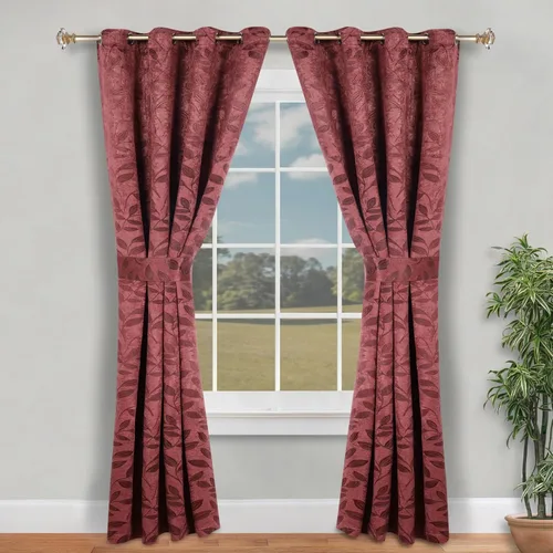 Vista 26 de Superior Cortinas opacas, oscurecimiento de la habitación para dormitorio, bloqueo solar, térmicas, cortinas bohemias modernas, colección de hojas