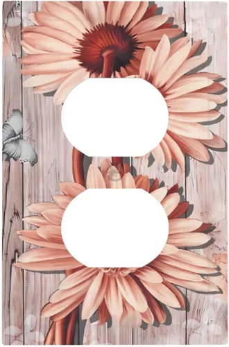 Vista 16 de Placa de Pared Tropical Océano Playa Azul Turquesa Tortuga Marina 1 Pandilla Cubiertas de Salida Duplex Receptáculo Placa Frontal Eléctrica