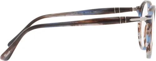 Vista 10 de Persol PO3285V - Marcos redondos para gafas graduadas, Lente de demostración azul a rayas.