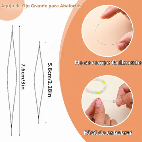 Vista 4 de UOOU 4 rollos de cuerda de pulsera de 0.02 in, cuerda elástica