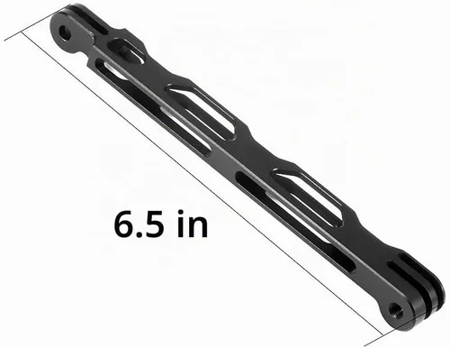 Brazo de extensión de aleación de aluminio para montaje en poste de metal, compatible con Gopro Hero 3 3+ 4 5 6 /Yi/4K/SJCAM Selfie Pole