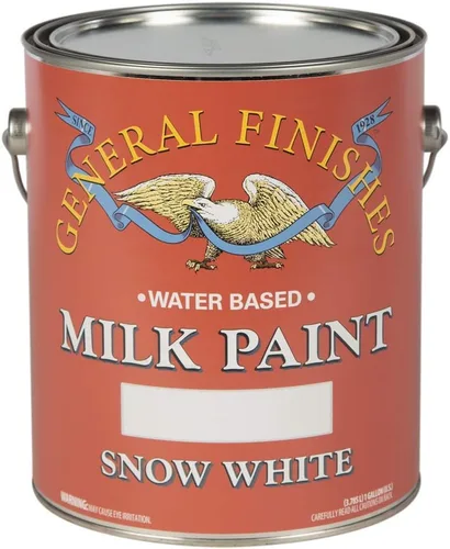 Vista 4 de General Finishes Pintura de leche a base de agua, 1 cuarto de galón, azul costero