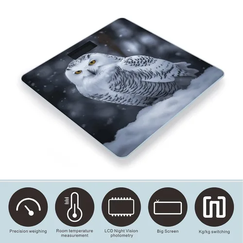 Vista 3 de Arctic Owl Weight Scale for Body Weight Digital Bathroom Scale High Capacity Accurate Digital Weighing Scales and Easy-to-Read on Backlit LCD Display