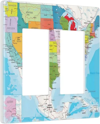 Vista 73 de Placa de Interruptor de Luz Azul de 1 Gang, Placa de Pared Decorativa de Palanca Individual, Cubierta de Placa de Pared de Palanca, Placa Frontal