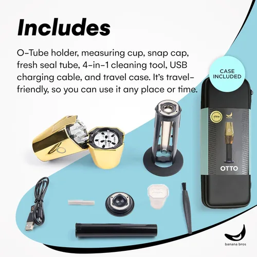 Vista 2 de Banana Bros OTTO Molinillo eléctrico inteligente para especias - Molinillo automático de hierbas con tecnología inteligente - Recargable por USB