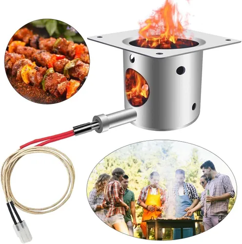 Vista 2 de Haploon Kit de encendido de olla para quemaduras y barra caliente, repuesto para parrilla de pellets Pit Boss y Traeger con tornillos y fusible