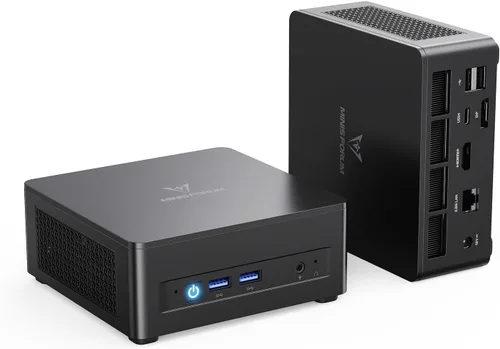 MINISFORUM UM690L Slim Mini PC AMD Ryzen 9 6900HX LPDDR5 32GB RAM 1TB PCIe4.0 SSD, USB 4 (8K) + HDMI + salidas DP 2.5G LAN WiFi6E BT5.2, Radeon 680M