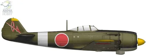 Vista 3 de Arma Hobby Juego de expertos Hayate Nakajima Ki-84 a escala 1/72 - Kit de aviones de construcción de modelos de plástico, N.º de artículo 70051