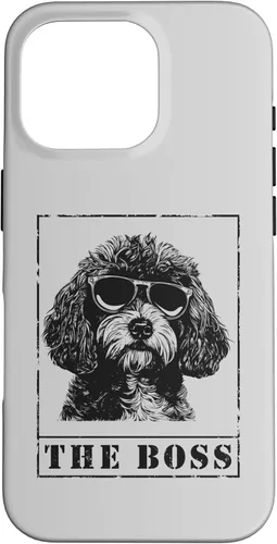 Vista 46 de iPhone 16 The Funny Cavapoo Boss Mom Dad Dog Lover Case