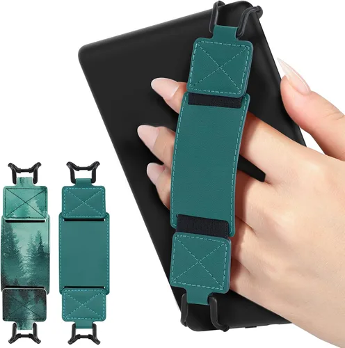 Vista 12 de MoKo Paquete de 2 correas de mano de seguridad para Kindle eReaders Fire de 6 a 8 pulgadas, Kindle/Kobo/Voyaga/Lenovo/Sony E-Book, correa de mano
